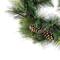 30" Mixed Pine with Pinecones & Gold Glitter Artificial Wreath